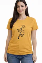 Cotton Blend T-shirt for Women, Pink & Yellow, Pack of 2 