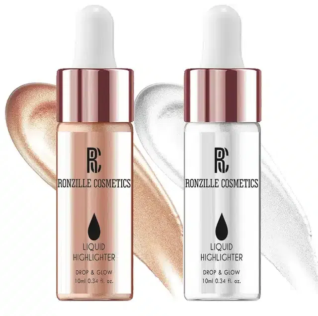 Ronzille Liquid Highlighter (Multicolor, Pack of 2)