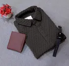 Cotton Blend Polo Neck T-Shirt for Men (Black, S)