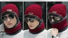 Winter Neck Warmer & Skull Cap Set for Men 