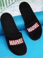 Sliders for Men, Red & Black 