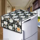 KANUSHI Industries® 1Pc Fridge Cover for Top with 6 Utility Pockets + 1 Handles Covers + 3 Fridge Mats 