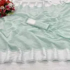 Cotton Blend Striped Saree for Women 