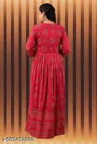 Rayon Kurti for Women, Red 