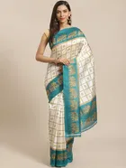Mysore Silk Printed Saree for Women 