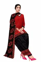 शारदा क्रिएशन क्रेप फ्लोरल प्रिंट सलवार सूट अस्टीचड 