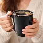 Ceramic Tea & Coffee Mug, Black 