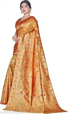 Banarasi Silk Zari Woven Saree for Women 