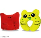 Pillow for Baby (Red & Yellow, Pack of 2)