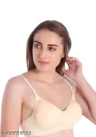 Cotton Solid Bra for Women & Girls, Multicolour, Pack of 3 