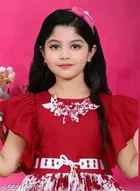 Printed Cotton Fit And Flare Dress for Girls 