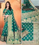 Soft Silk Zari Woven Saree for Women 