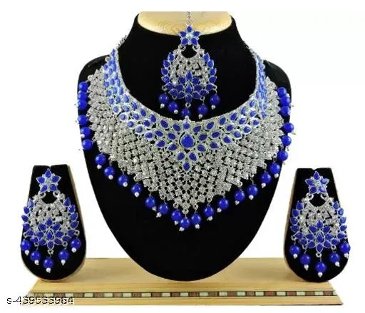 Alloy Gold-plated Jewel Set for Women (Pink, Free Size)