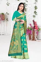 Banarasi Silk Zari Woven Saree for Women 