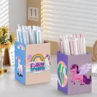 Accuprints Pencil Holder Pen Cups For Desk Organizer Classroom Organization Pencil Holders Brush Holders For Desk Office Supplies,Unicorn pen stand