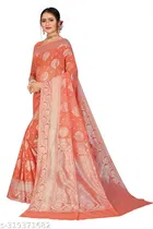 Cotton Zari Woven Saree for Women 