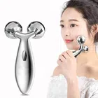 3D Manual Facial & Body Massage Roller (Silver)