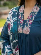 Printed A-line Kurta Set for Women 