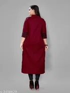 Solid Cotton Kurti for Women 