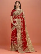 Georgette Printed Saree for Women 