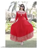 Rayon Printed Kurti for Women 