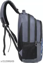 Polyester Backpack for Men & Women, Grey