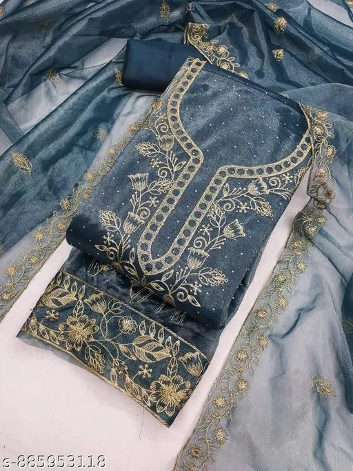 Net Punjabi/All Over Suits for Women (5.85 meter (S)