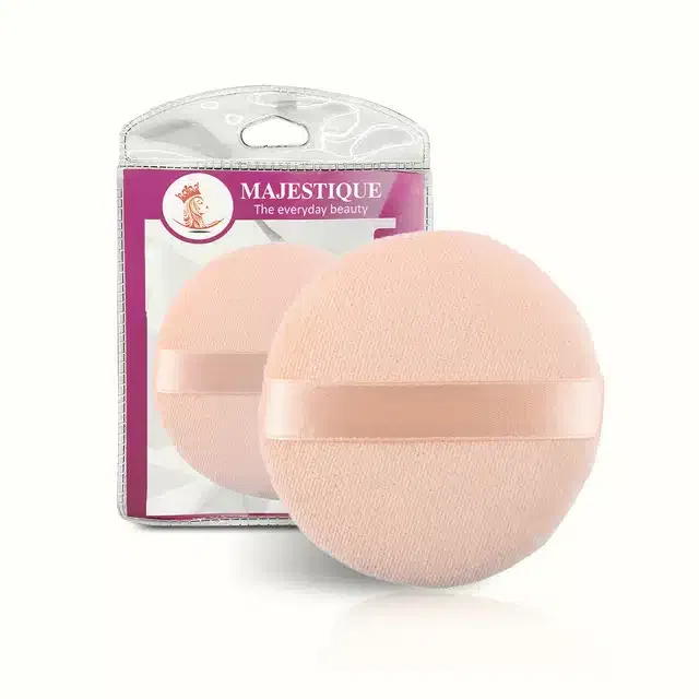 Majestique Face Soft Pad Pink Tone Powder Puff (B-35)