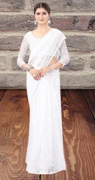 Net Floral Saree for Women 