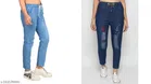 Denim Jeans for Girls (Blue, 11-12 Years) (Pack of 2)