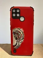 Synthetic Pu Leather Back Cover For Realme Rmx3261 / C21Y 