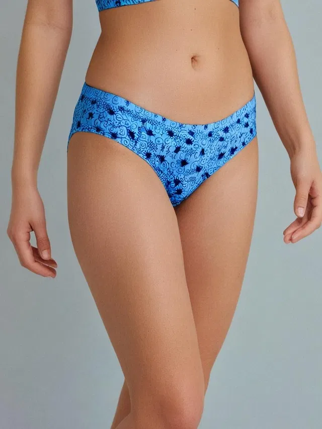 Cotton Printed Briefs for Women (Multicolor, L)