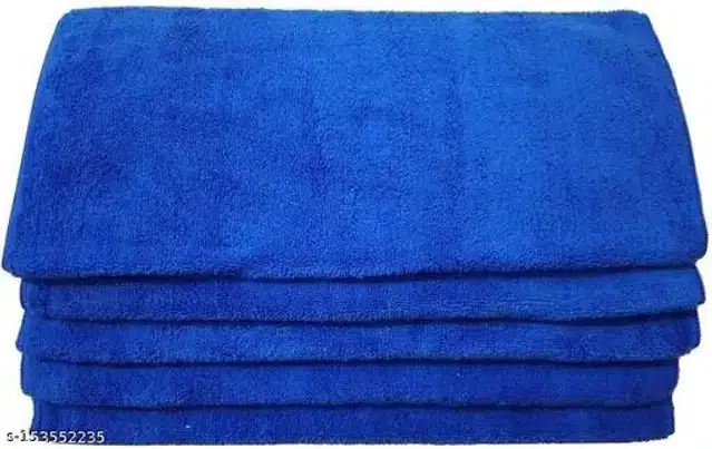 Microfiber Bath Towel (Multicolor, 40x40 cm) (Pack of 5)