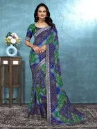 Georgette Bandhini Saree for Women 