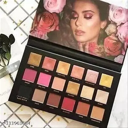 KAYI Beauty Rose Gold Eyeshadow Palette (18 shades in 1 kit) with mirror Eye Shadow