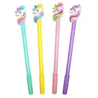 5 Pcs Unicorn Pen Pencils With Fur Pen 6In1 Pencil 