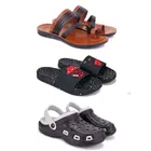 Combo of Flipflops with Clogs & Sliders for Men 