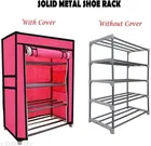 Metal 4 Layer Collapsible Multipurpose Rack 