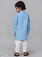 Cotton Blend Kurta with Pyjamas for Boys 