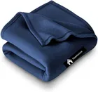 Wool Solid Blanket, Blue 