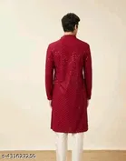 Embellished Mandarin Neck Kurta for Men 