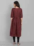 Botanical Embroidered Maternity Kurti 
