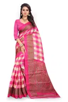 Khadi Silk Printed Saree for Women 