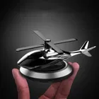 Dhariya Creation Silver color  Car Air freshener Accessories Interior Solar Car Perfumes And Fresheners for Dashboard | Solar Helicopter Car Air Freshener -Pack of 1