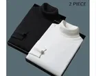 Cotton Solid Hi-Neck Sweatshirt for Men 