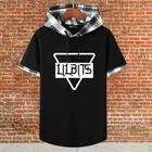 Cotton Blend Printed Hoodie for Men 