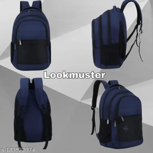 Nylon Backpack for Men & Women, Blue