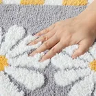 Alaqsa Tufted White Flower 40x60cm