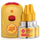 Good Knight Gold Flash Liquid Vapourizer - Mosquito Repellent Combo Pack - Machine + 2 Refills (45 ml Each)