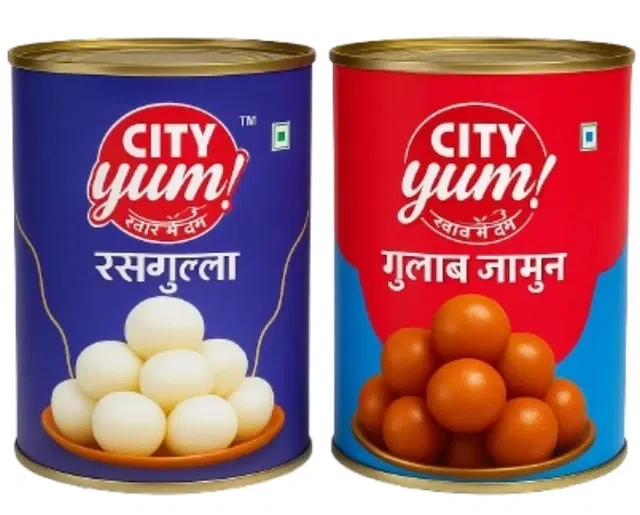 सिटीयम गुलाब जामुन 1 kg + सिटीयम रसगुल्ला 1 kg